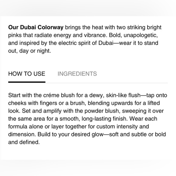 Brand New! Bisha Essential Duo Dubai Colorway Crème + Powder Blush Set - Picture 15 of 16